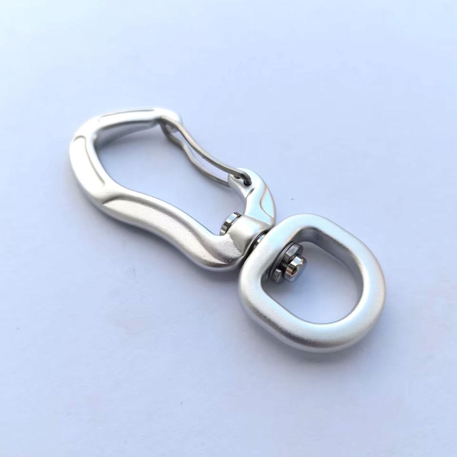 Swivel Carabiner Clip Aluminium Carabiner for Key Chain Hiking Sports Boat Anchor Rope