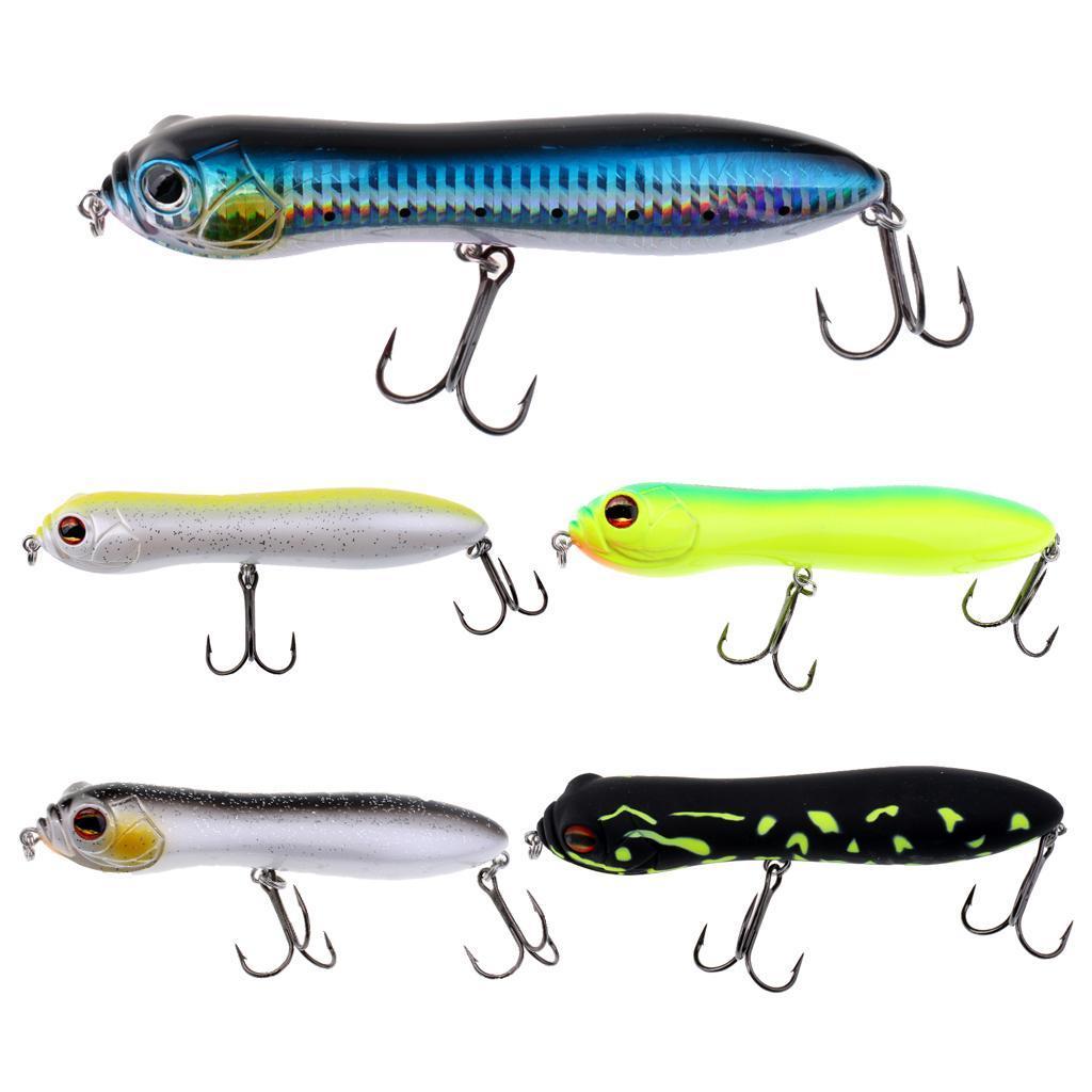 Fishing Lure Floating Lifelike Swimbait Artificial Bait Crankbait Hard Bait with 2 Treble Hooks for Bass Perch Trout 13cm/5inch