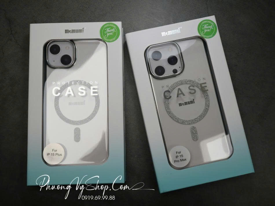 Ốp Memumi Kim tuyến hỗ trọ sạc từ tính dành iPhone 16 Pro  - Hàng nhập khẩu