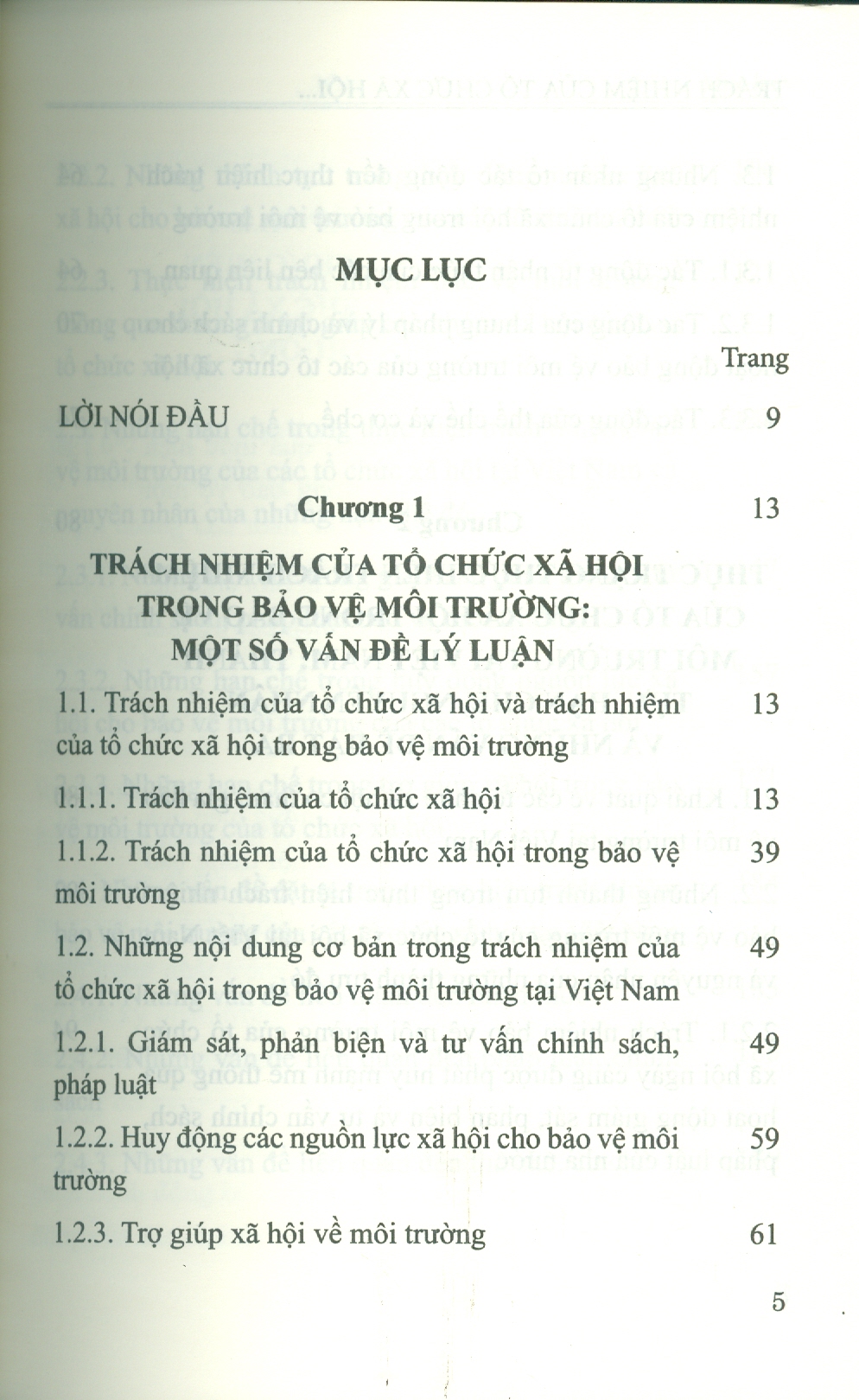 Trách Nhiệm Của Tổ Chức Xã Hội Trong Bảo Vệ Môi Trường Tại Việt Nam Hiện Nay (Sách Chuyên Khảo)