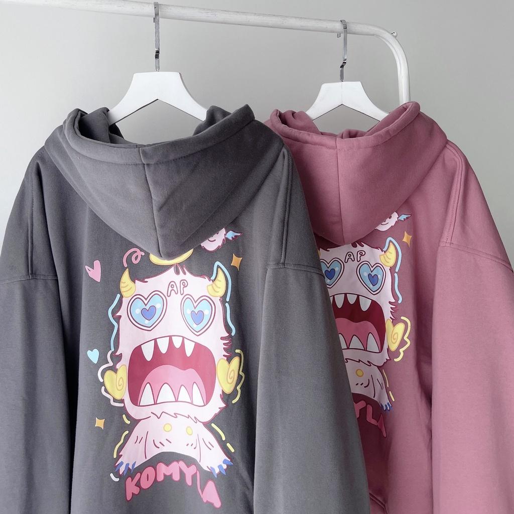 Áo hoodie in KOMYLA unisex ( Ảnh thật shop tự chụp)