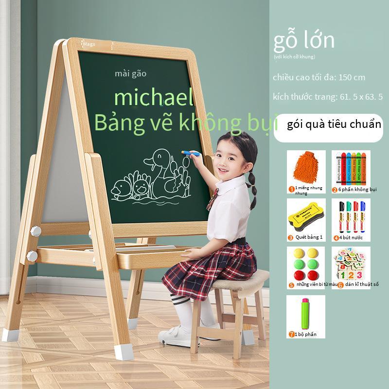 Phong cách mới nhất dành cho trẻ em bảng đen nhỏ hộ gia đình loại bảng vẽ không bụi dành cho trẻ em bảng vẽ graffiti bé có thể xóa được giá vẽ bảng viết từ tính