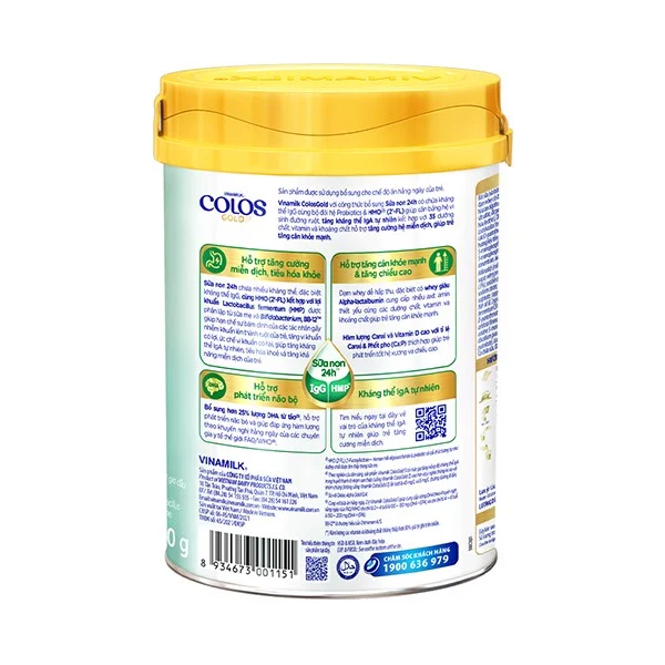 Sữa bột Vinamilk ColosGold 3 Hộp thiếc 800g