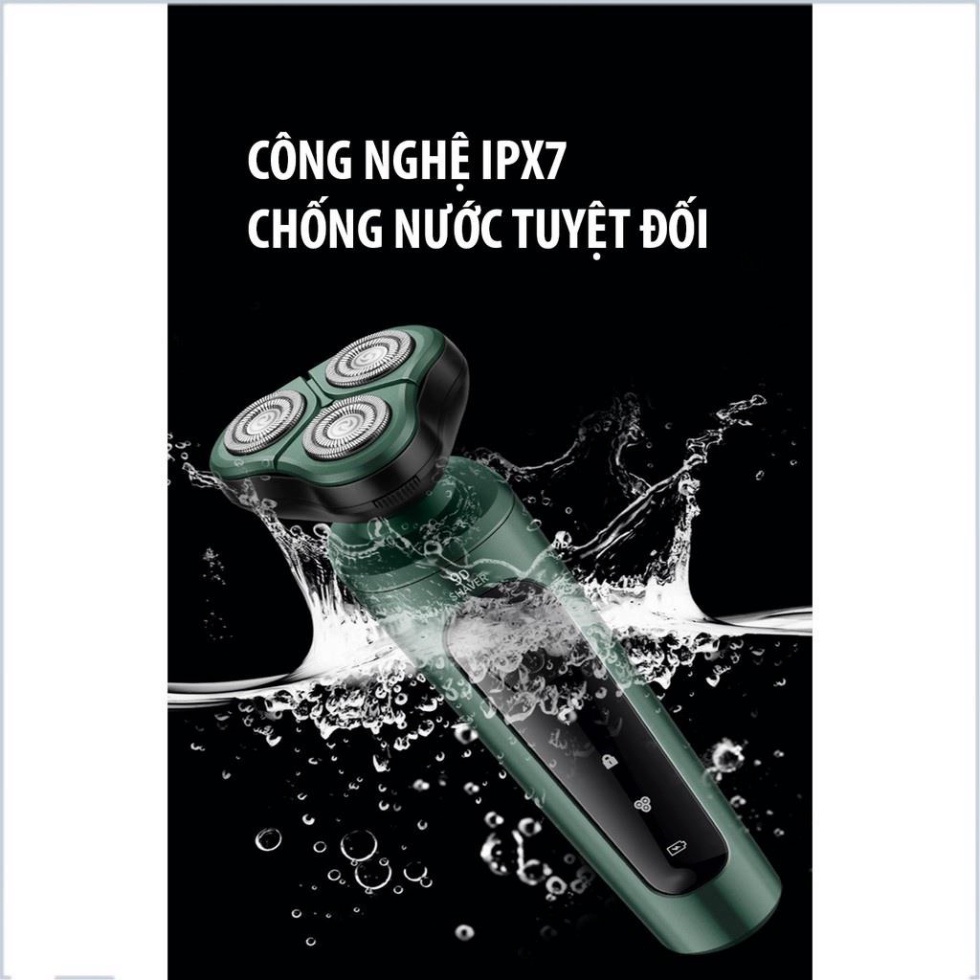 Máy cạo râu 9D Shaver 4in1 Kanabis tặng Kèm 6 Phụ Kiện Cao Cấp - Máy Cạo Râu cực sát, êm