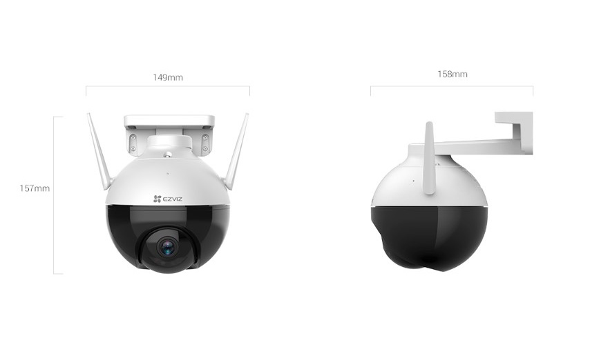 Camera IP Ngoài Trời EZVIZ C8C 2MP Full HD 1080P, Có Màu Ban Đêm, Xoay 360 độ - Hàng Chính Hãng