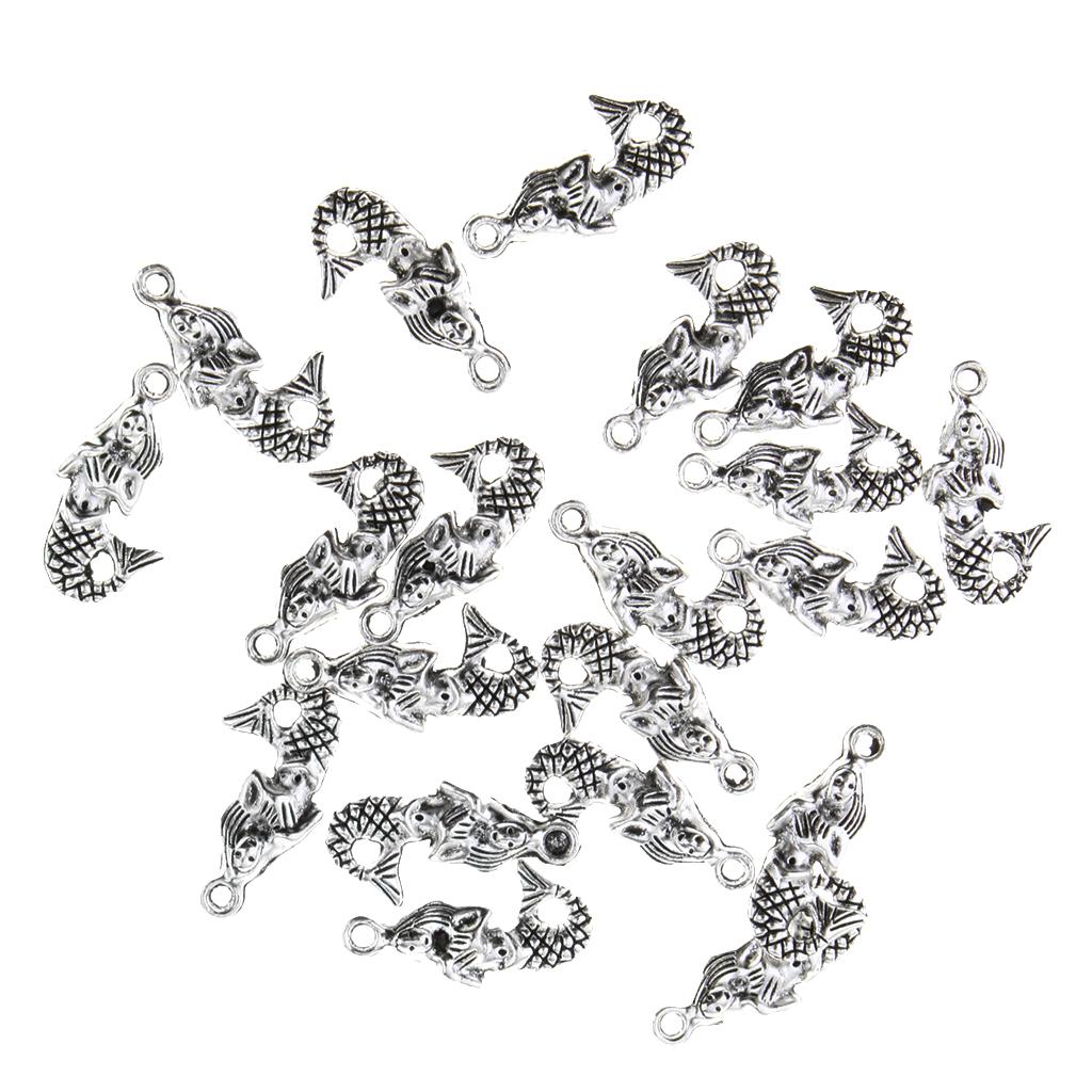 20 Pieces DIY Moon Star Sun Charms Pendant Findings Beads Jewelry Making Crafts