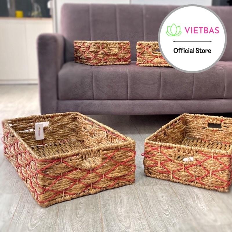 Khay lục bình VIETBAS hình chữ nhật MAU37