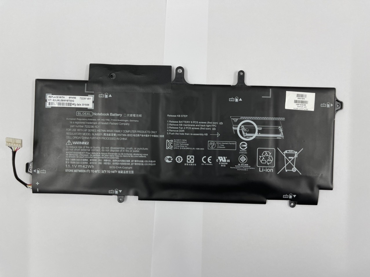 Pin dành cho Laptop HP EliteBook 1040 G1,1040 G2,Folio 1040 G1,Folio 1040 G2,BL06XL