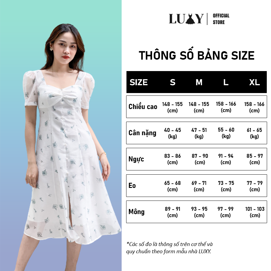VX195 váy hoa nhí cổ sen #20 VX195 váy hoa nhí cổ sen