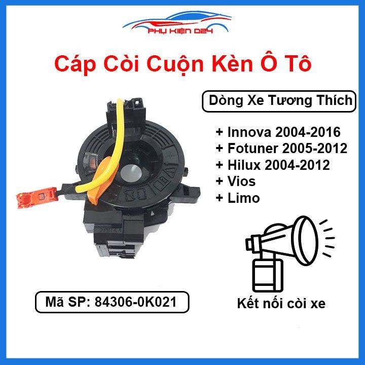 Cáp còi cho xe INNOVA 2004-2016 , FOTUNER 2005-2012, HILUX 2004-2012, VIOS Limo Mã 84306-0K021