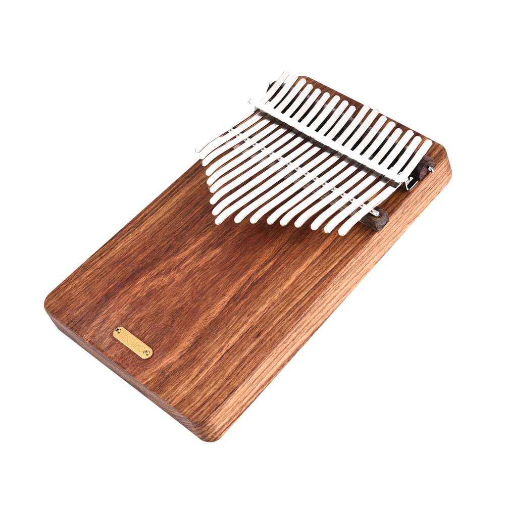 Đàn Kalimba LingTing 17 Phím Gỗ Tử Đàn LT-K17P (Hộp cứng chống sốc, Dầu giống gỉ phím, Dây tạo tiếng vang, Búa chỉnh âm, Túi đựng, Pickup nối ra loa, Dây treo trang trí Ling Ting K17P) - Kèm Kèn Kazoo DreamMaker.