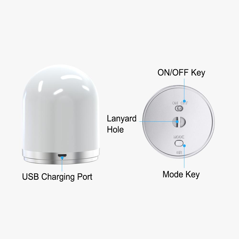 Đèn ngủ LED sạc USB, có thể điều khiển từ xa