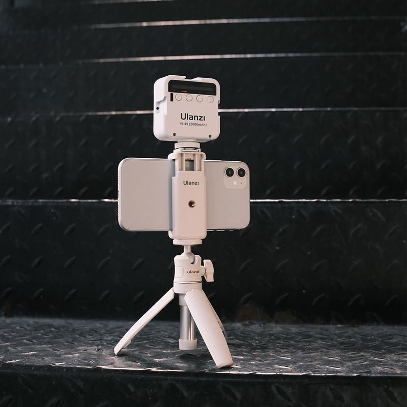 Ulanzi MT-08 Chân máy ảnh DSLR dành cho điện thoại thông minh mini cho Sony ZV1 Chân đế gắn giày lạnh Canon M50 cho đèn LED Micrô Vlog Bộ chân máy Màu sắc: Cam