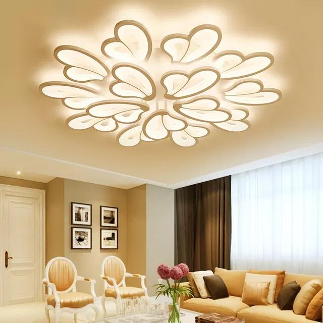 Đèn LED Mâm Ốp Trần MN063/12+15 , Đèn trần Phòng Khách, Đèn trần phòng ngủ - 3 Chế Độ Sáng