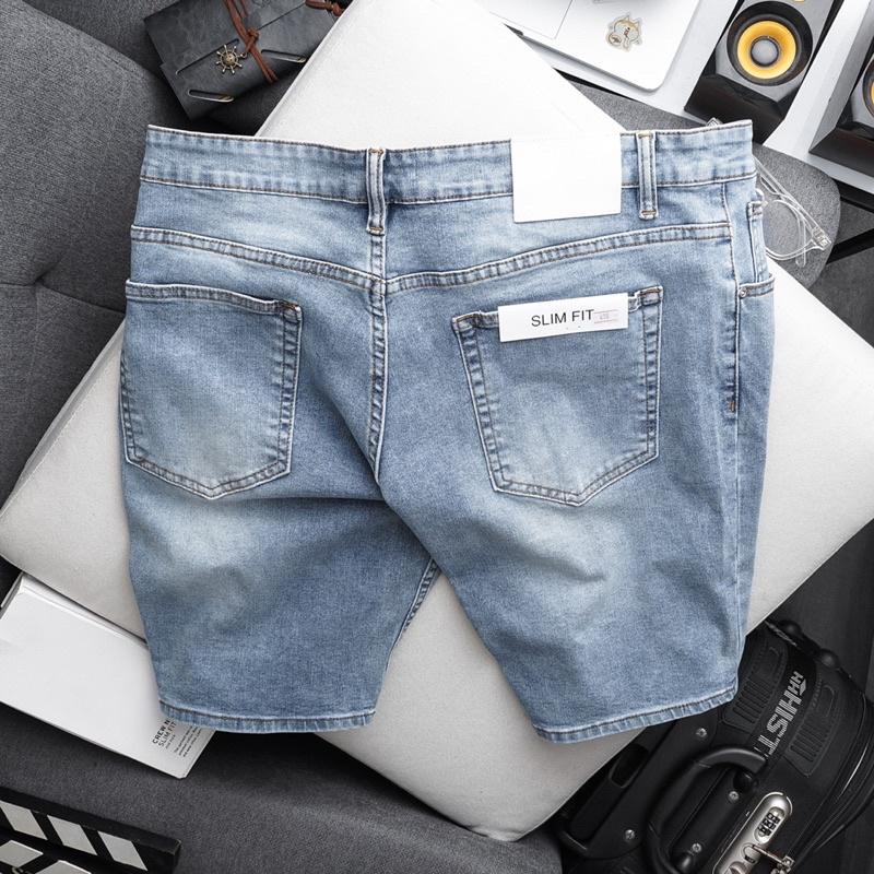 Quần jean nam cao cấp bigsize - Quần short jean nam đẹp xuất xịn co giãn