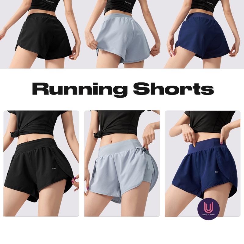 Quần Đùi Tập Thể Thao, Chạy Bộ Running Shorts (2 lớp, cạp cao, có túi, thoáng mát, thấm hút tốt, chất liệu cao cấp )