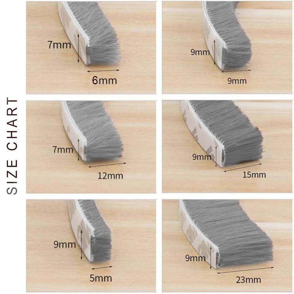 Ron lông nheo cạnh cửa lông chống ồn ngăn bụi cửa sổ và cửa đi trong Gia đình