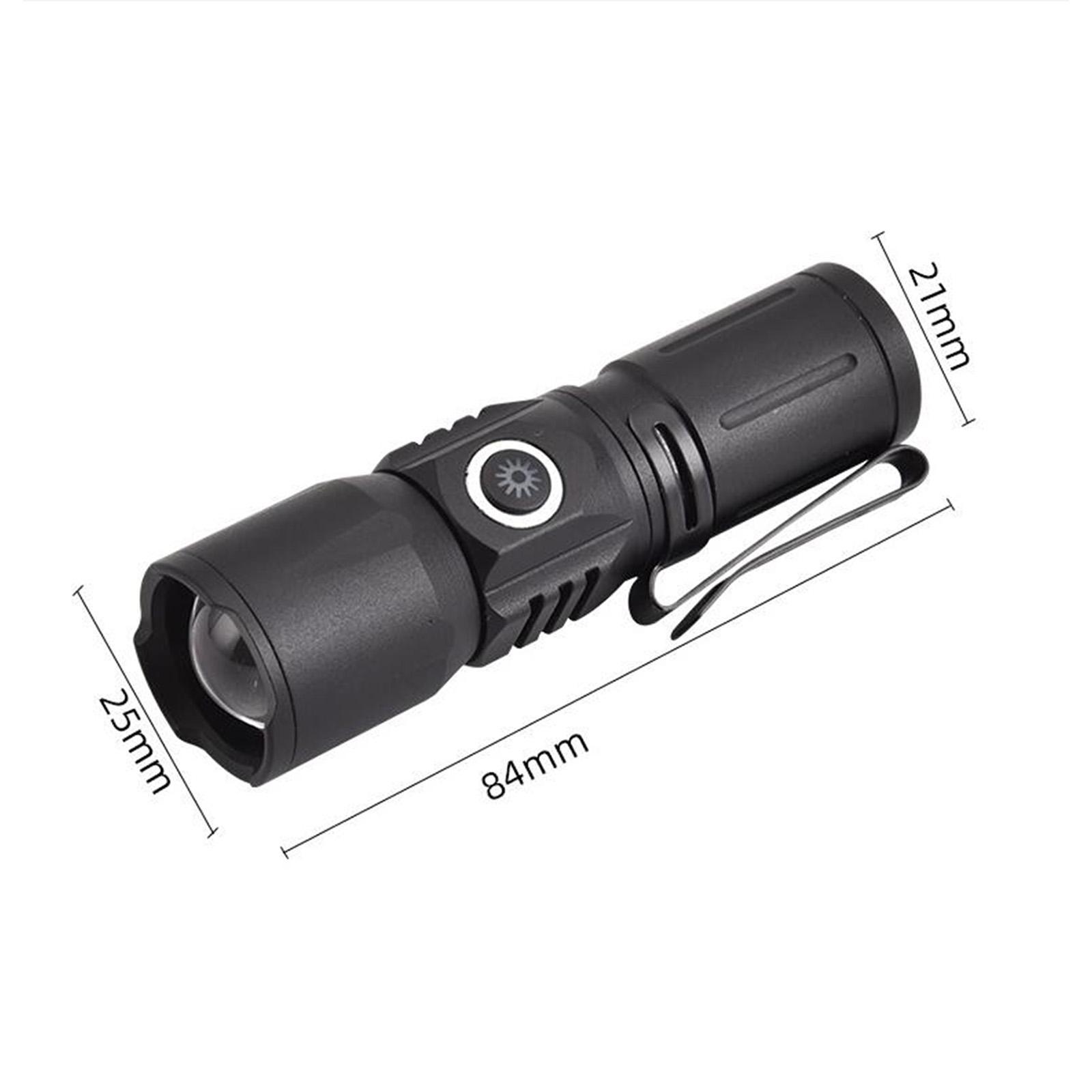 Camp Flashlight Handheld Pocket Flashlight for Outdoor Exploring Backpacking