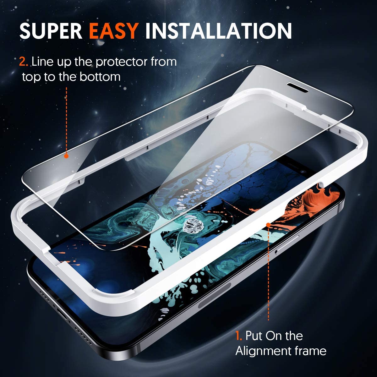 Miếng dán kính cường lực dành cho iPhone 13 / iPhone 13 Pro hiệu HOTCASE HBO - hàng nhập khẩu