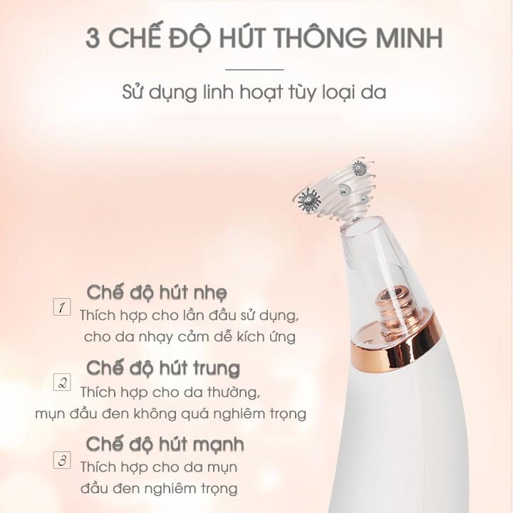 Máy hút mụn đầu đen 3 chế độ COMEDO hoạt động bằng pin