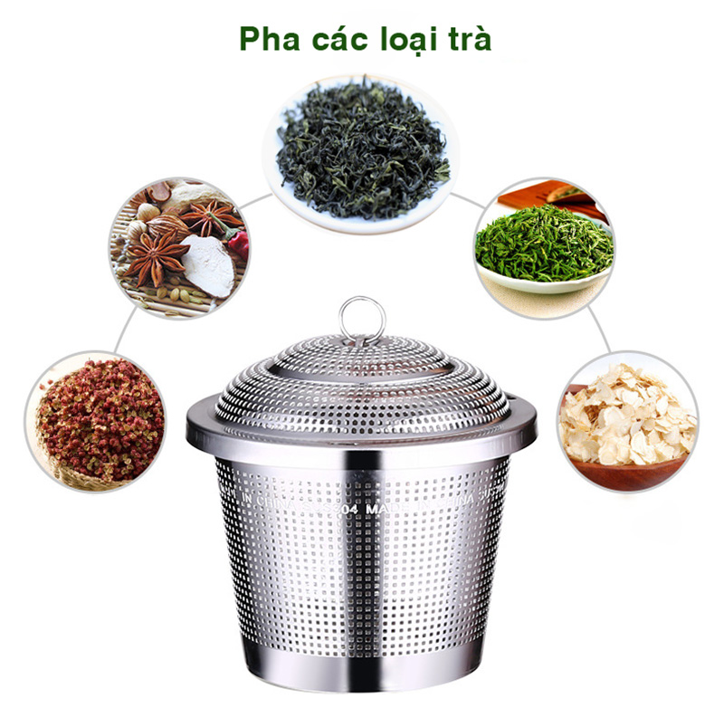 Bộ lọc pha trà đa năng bằng inox 304, hình trụ có nhiều kích cỡ