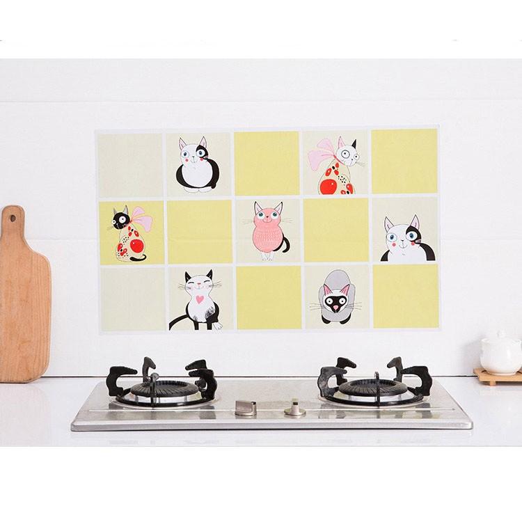 Decal Giấy Dán Bếp Tráng Nhôm Cách Nhiệt Chống Dầu Mỡ Bụi Bẩn Cao Cấp Tiện Dụng