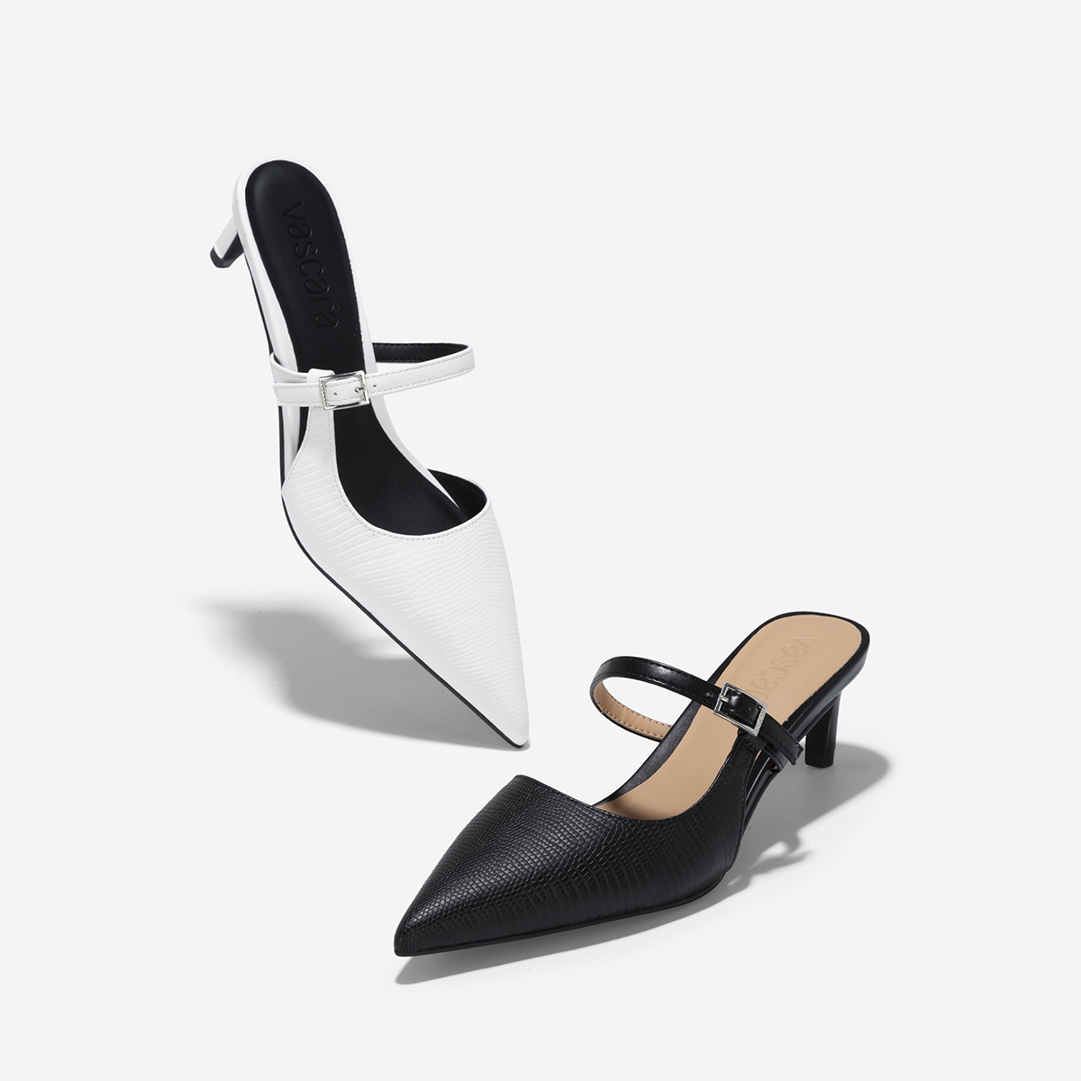 Guốc Mules Mary Jane Cut-Out - GNN 0208