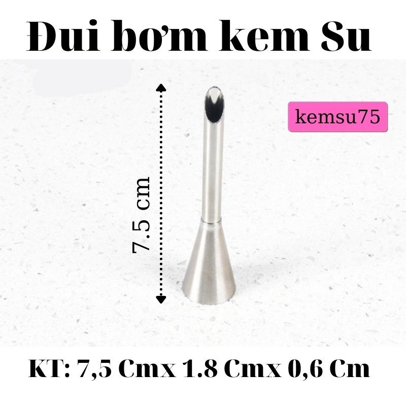 Đui Bắt Kem Su Làm Bánh 3 Kích Cỡ Bằng Thép Không Gỉ Cao Cấp - KEMSU