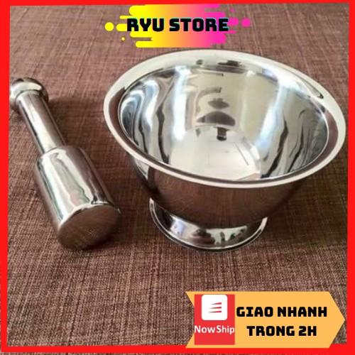 Bộ chày cối inox ️️Cối chày inox 304 cao cấp