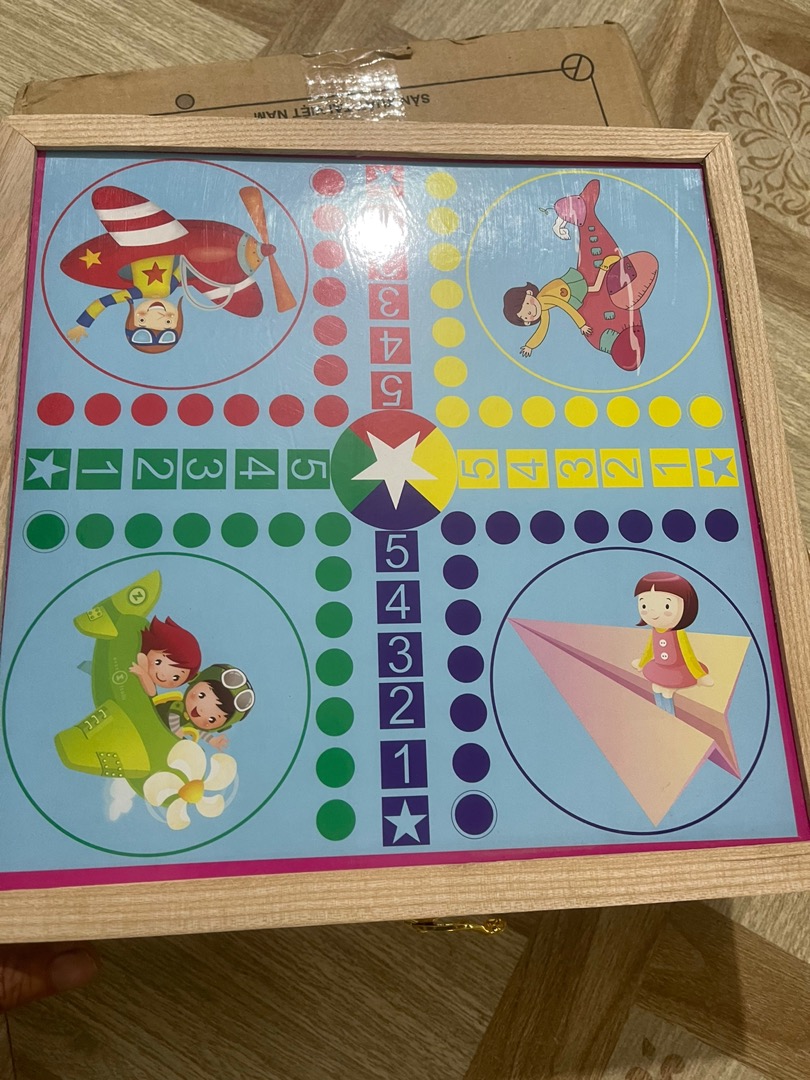 BỘ cờ đa năng 3 trong 1:cờ búng , cờ caro, cờ cá ngựa - BOARD GAME