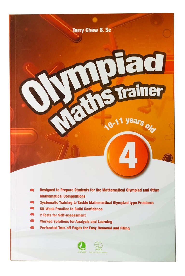 Sách: Olympiad Maths Trainer 4 - Luyện thi olympic toán quốc tế cho trẻ 9-10 tuổi - á Châu Books