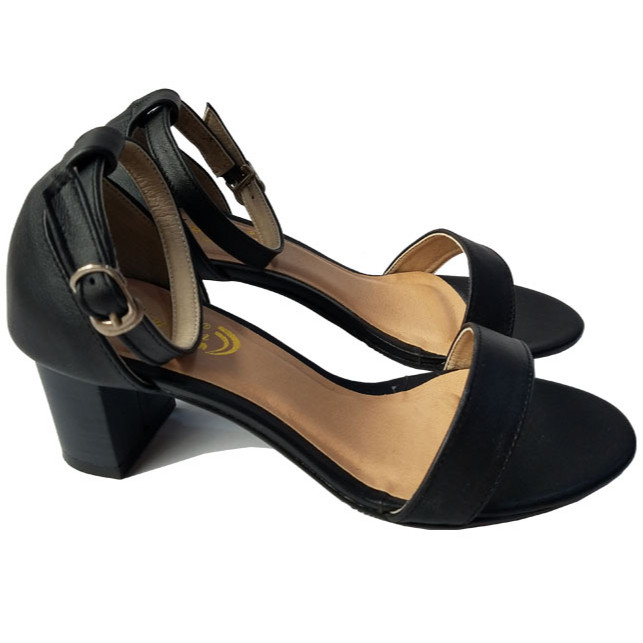Giày sandal cao gót nữ da bò 5 cm HKD126