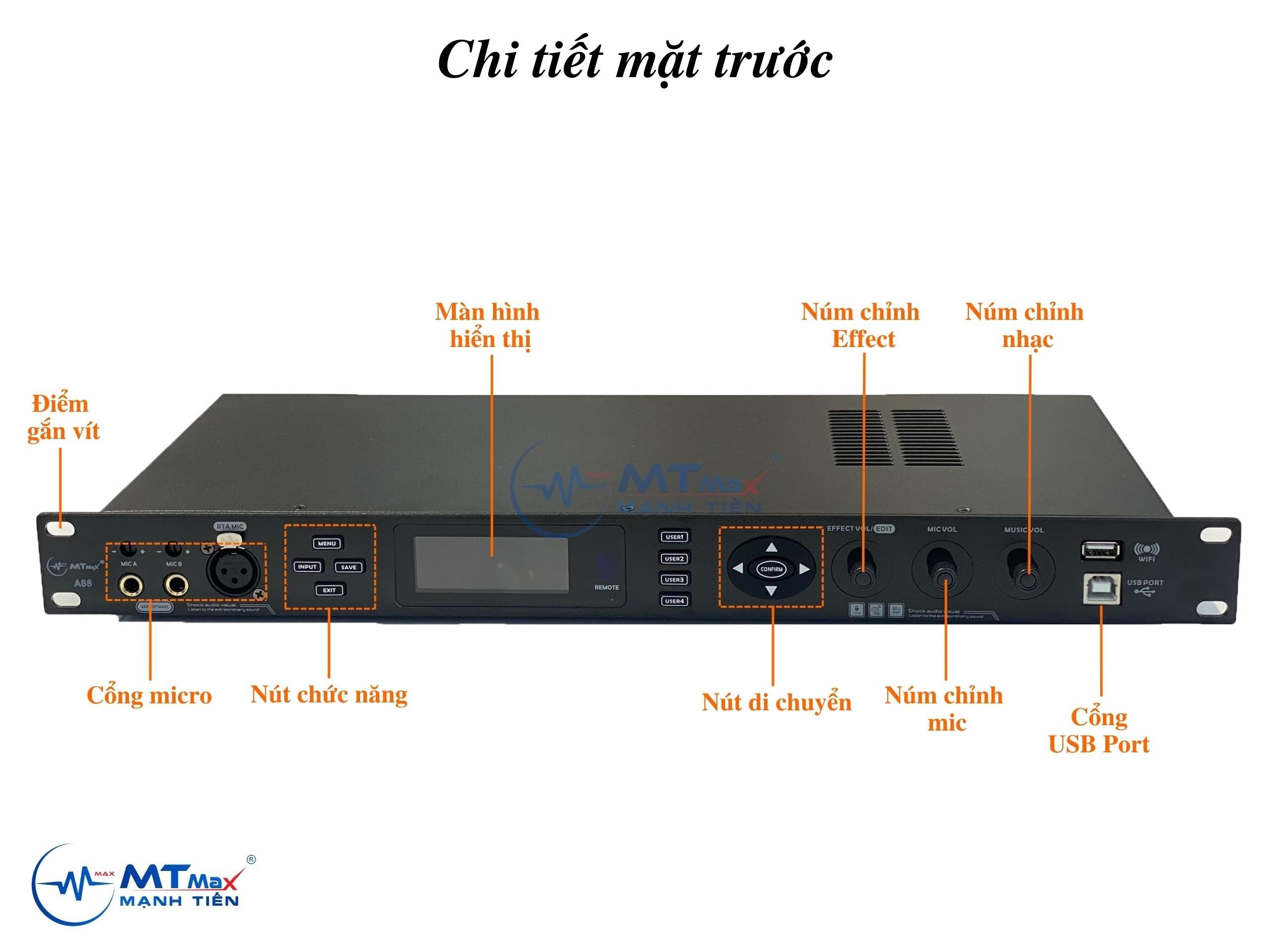 Vang số Karaoke MTMax A88 cao cấp, tính năng vượt trội, trải nghiệm âm thanh chất lượng cao sự lựa chọn tuyệt vời cho những người yêu Karaoke và âm nhạc chuyên nghiệp