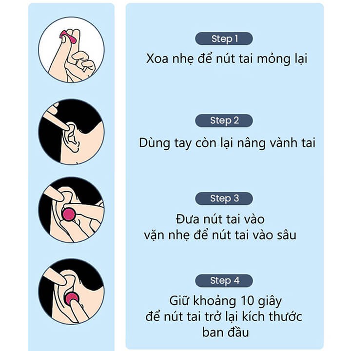 5 Cặp Nút bịt tai chống ồn 3M 1290