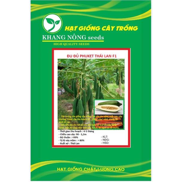 Hạt Giống Đu Đủ Ruột Đỏ Siêu Dài Phuket Thái KNS391 - Gói 10 hạt