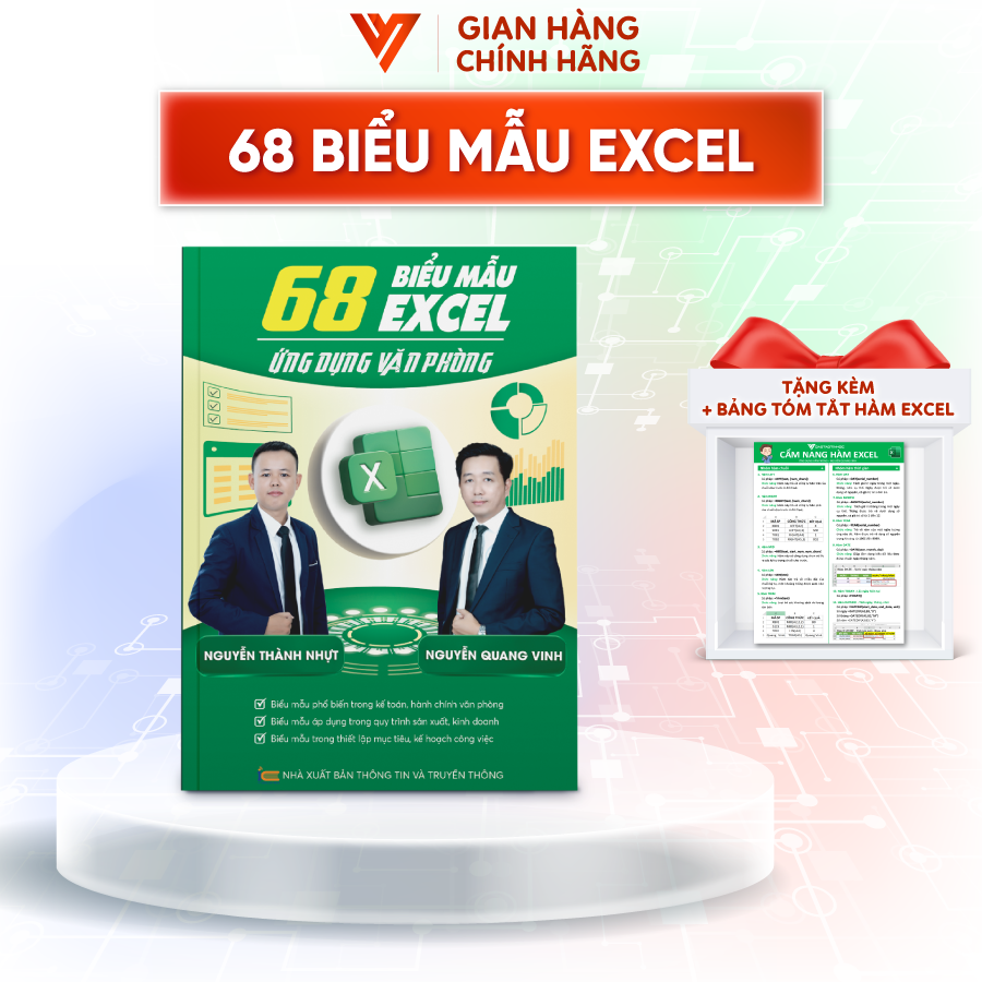 Sách 68 Biểu Mẫu Excel Ứng Dụng Văn Phòng Bí Quyết Tăng Hiệu Quả Công Việc