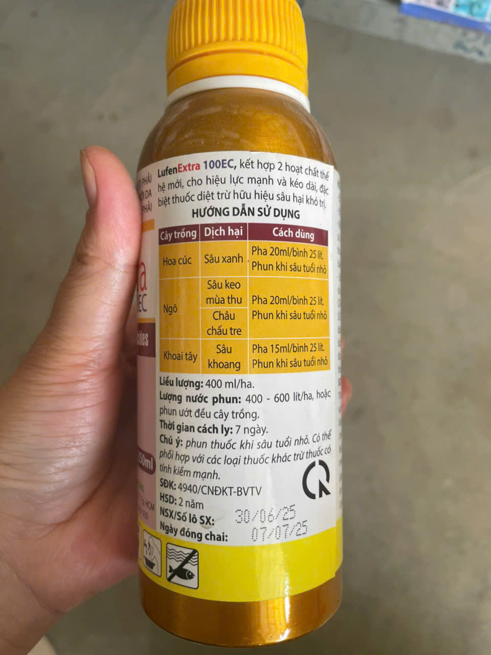 Lufen Extra 100EC Mekong (250ml) Thuốc Diệt Trừ Sâu Tơ, Sâu Keo Mùa Thu, Sâu Cuốn Lá, Sâu Đục Quả Kháng Thuốc