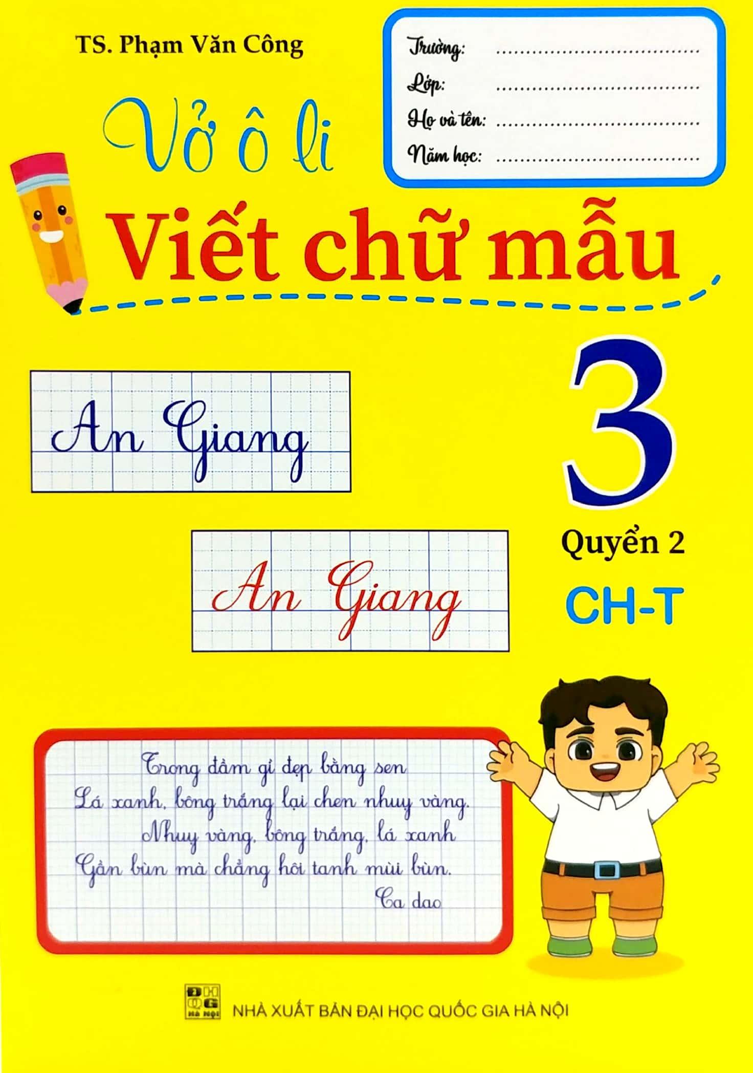 Vở Ô Li Viết Chữ Mẫu 3 - Quyển 2