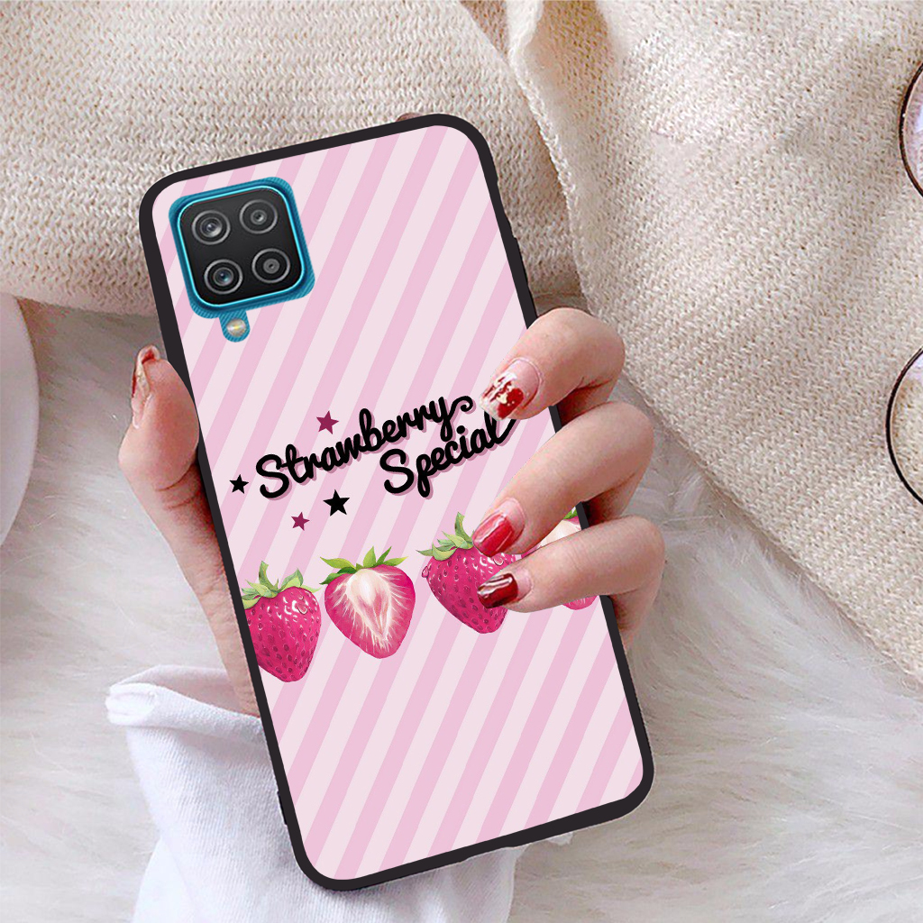 Ốp lưng dành cho Samsung Galaxy A12 viền dẻo TPU Bộ Sưu Tập Phong Cách Trẻ Trung - Tặng giá đỡ điện thoại in logo iCase - Hàng chính hãng