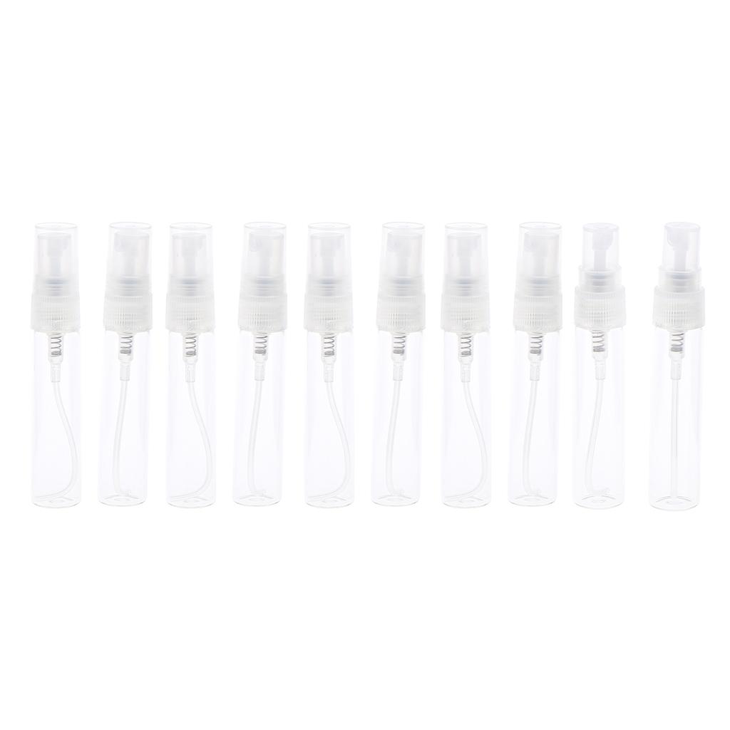 Set 10 Chai Xịt Nước Hoa Rỗng Bằng Thủy Tinh Trong Suốt - Tùy chọn dung tích