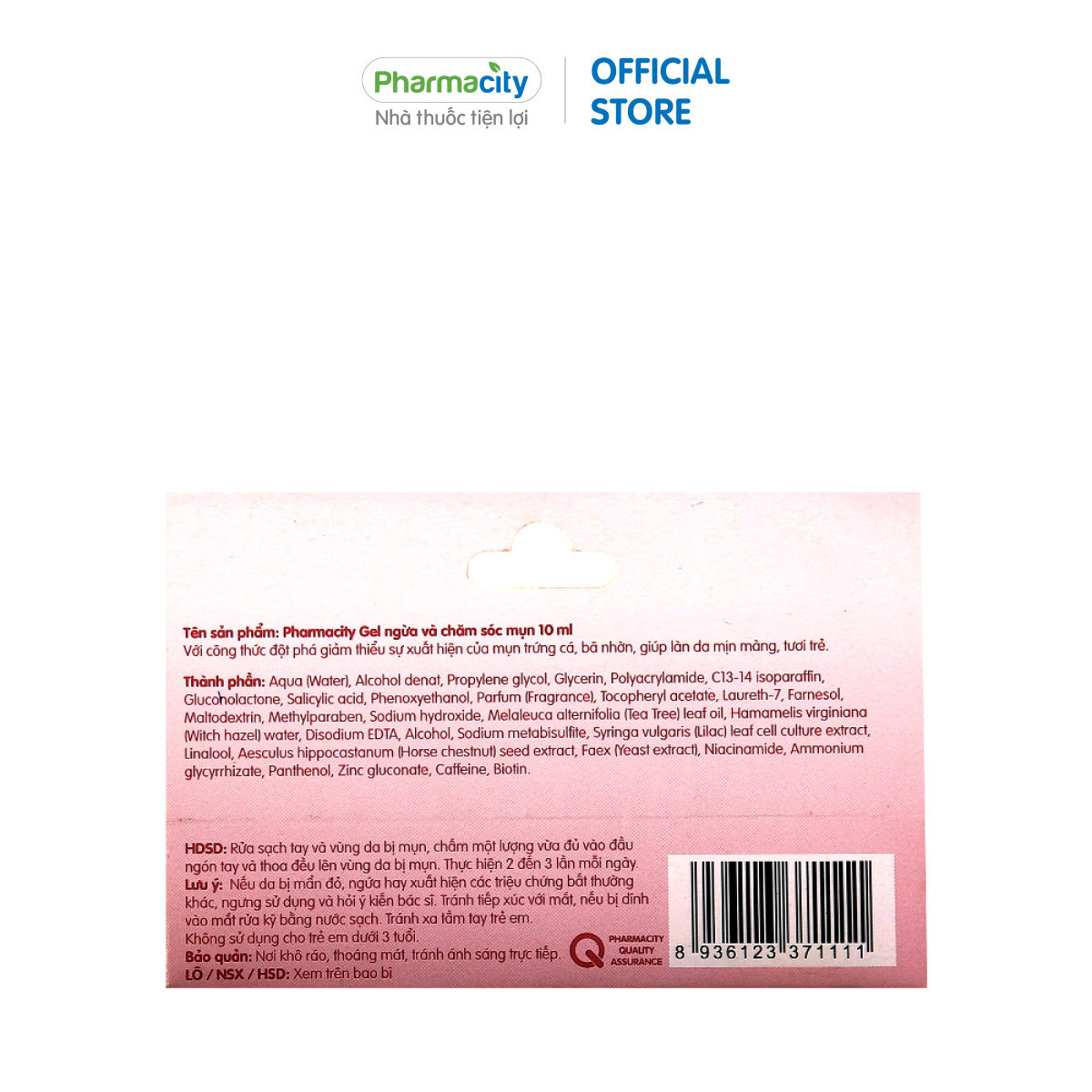Gel ngừa và chăm sóc mụn Pharmacity Acne Total Care Gel (10ml)