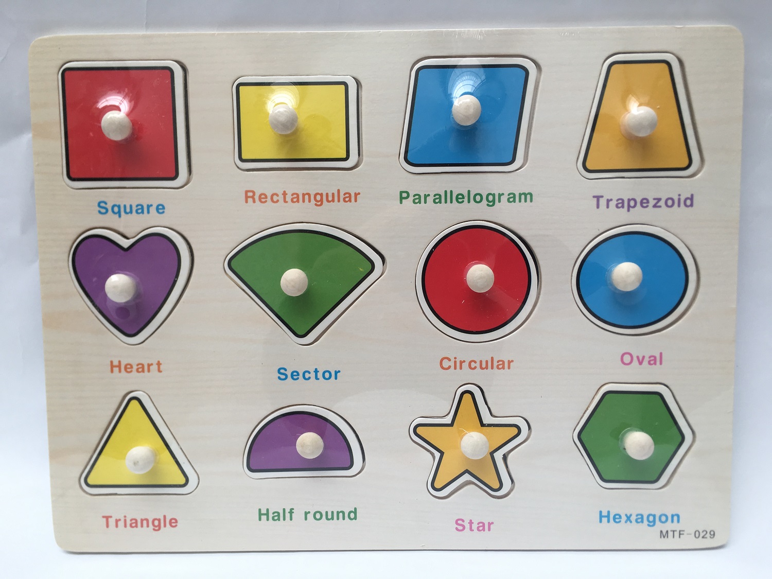 Bảng gỗ có núm học số, học chữ, học hình - TotdepreHH1064