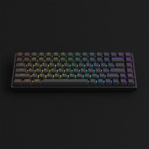 Bàn phím cơ AKKO 3084 v2 RGB – Black/White (Foam tiêu âm / Hotswap / AKKO CS Jelly switch) - Hàng chính hãng