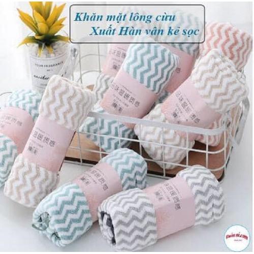 { HÀNG CAO CẤP} COMBO 10 Khăn mặt Hàn Quốc. Cực thích, bền, k lo bị mủn đâu ạ