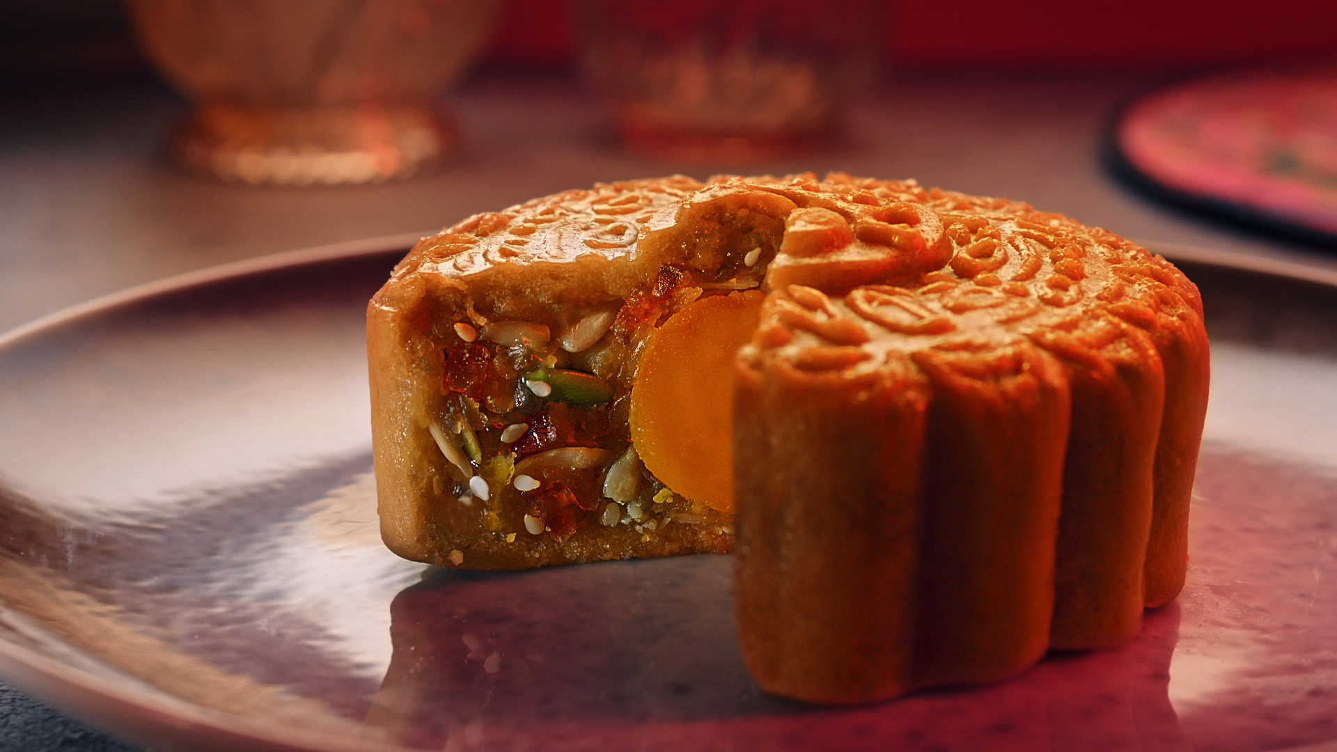 Hộp 2 bánh trung thu Kinh Đô &quot;Team Ăn Kiêng - Ăn Chay&quot; (2 bánh x 150g)