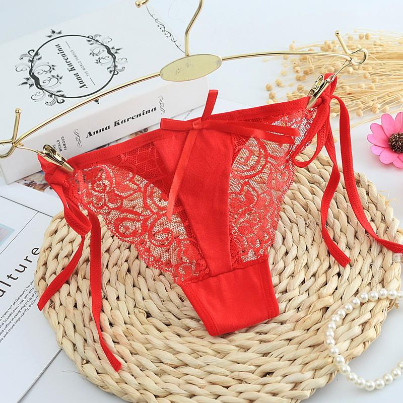 Quần lót nữ buộc dây gợi cảm - Chất liệu thun phối ren tinh tế