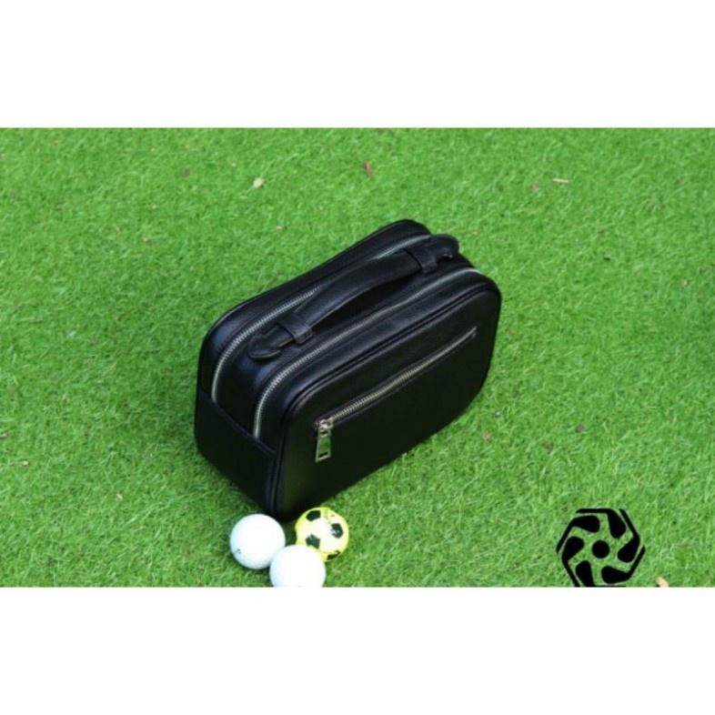 Túi Golf Cầm Tay Da Bò Thật