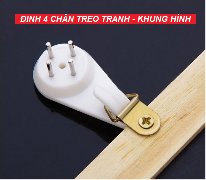 Đinh treo khung tranh, đinh 3 chân 4 chân treo tranh ảnh, móc chìa khóa,móc treo đồ đóng tường tiện lợi không cần khoan