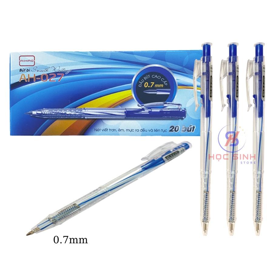 Hộp 20 Cây Bút Bi Ngòi 0.7mm Aihao AH-027 Nét Trơn