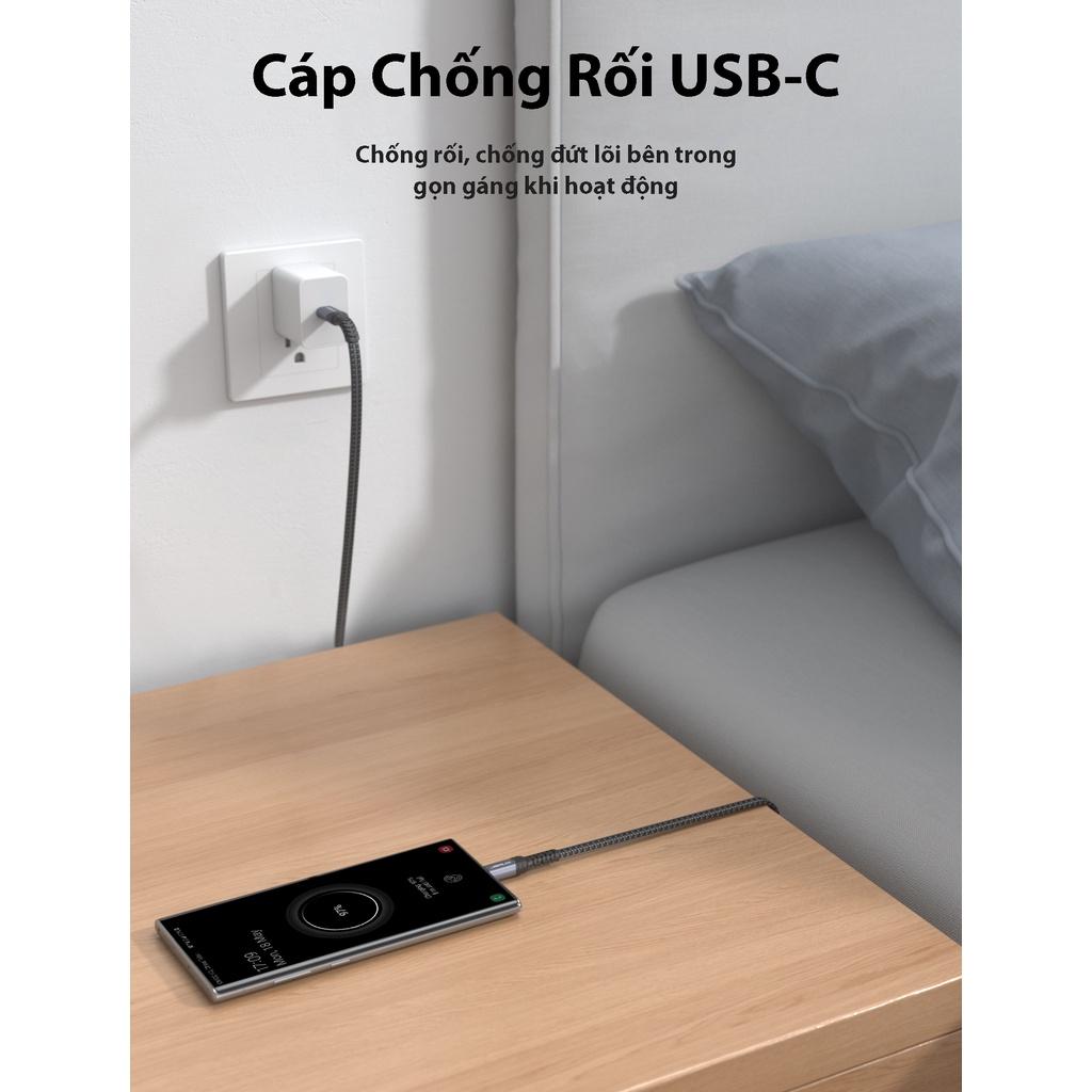 Cáp Sạc Siêu Nhanh 60w Type C sang Type C Dây Dẹp Chống Rối CC0018 JSAUX – Hỗ trợ sạc nhanh lên đến 3A / 60W - Tốc độ truyền 480Mbps - Hàng chính hãng